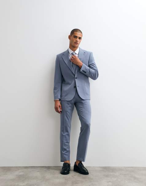 ASOS DESIGN - FlexMax - Abito slim blu - view 1