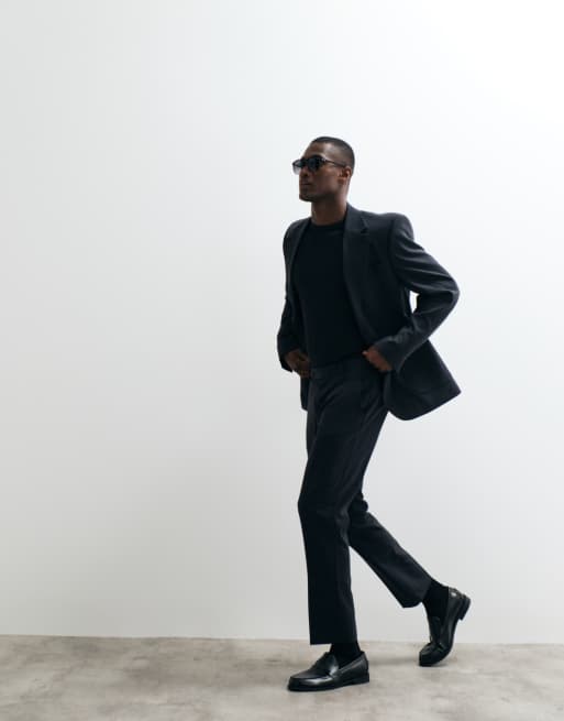 ASOS DESIGN - FlexMAX - Abito slim nero, 3 di 3