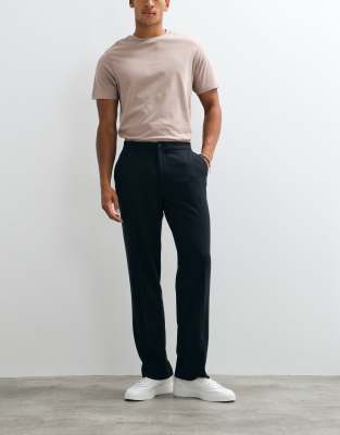 Мужские брюки ASOS Design FlexMax на резинке, черные
