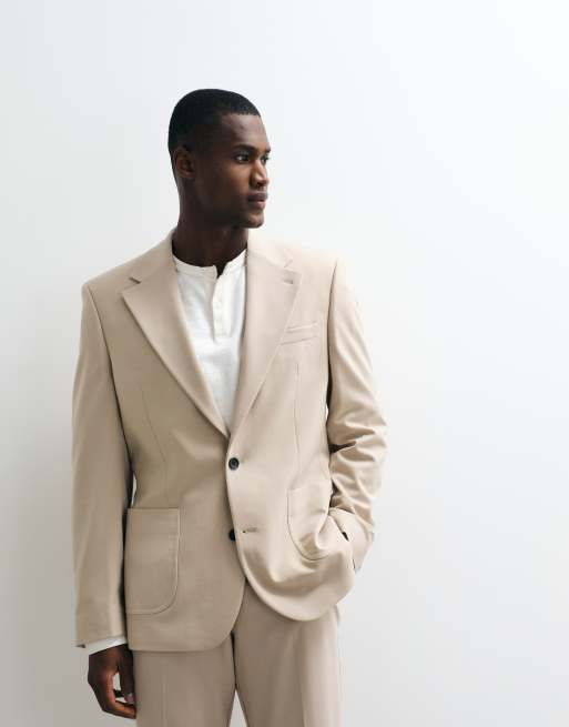 ASOS DESIGN - FlexMax - Veste de costume ajustée - Taupe, 3 de 5