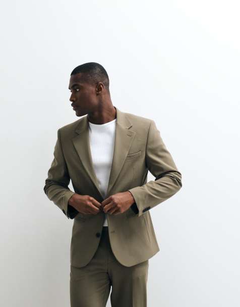 ASOS DESIGN - FlexMax - Veste de costume ajustée - Vert olive - view 1
