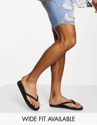 ASOS DESIGN ASOS DESIGN flip flops in black