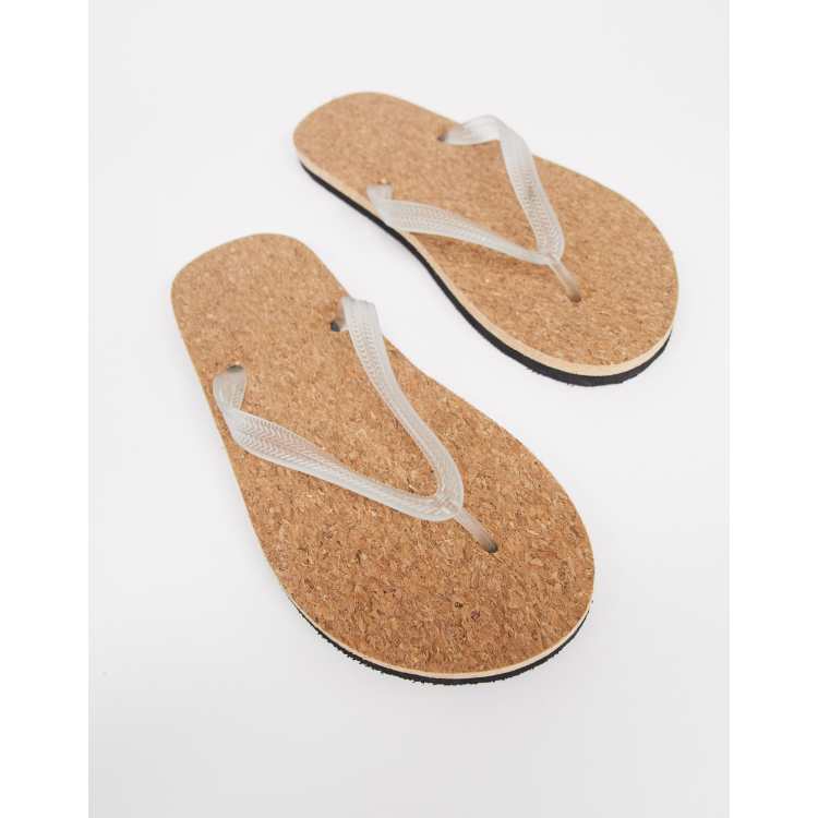 Cork cheap flip flops