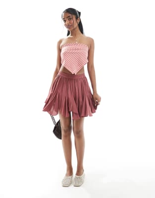 Asos Design Flippy Godet Mini Skirt