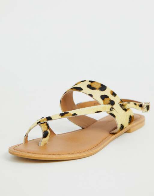 Sandali sales bassi leopardati