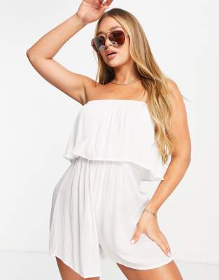 white floaty playsuit