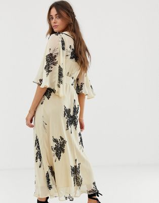 floral floaty maxi dress