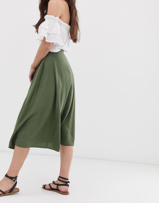 Asos floaty outlet midi skirt