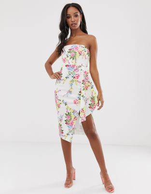 floral bandeau dress