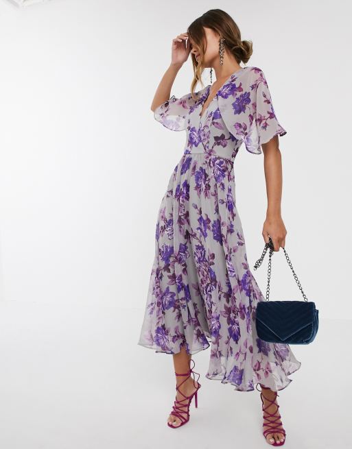 Floral best sale dress asos