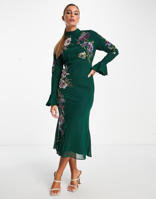 Asos floral embellished clearance dress