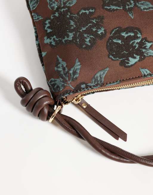 ASOS DESIGN floral jaquard shoulder bag, 3 of 4