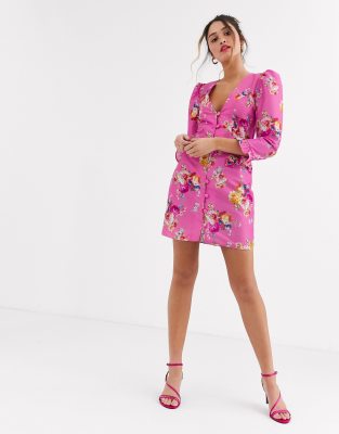asos floral tea dress
