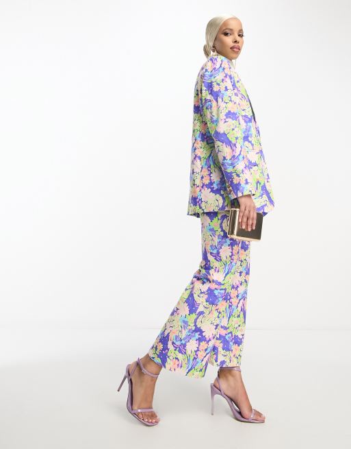 Zara floral clearance suit