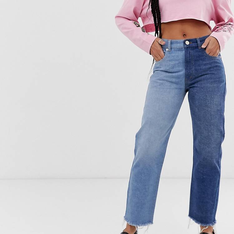 ASOS Florence authentic straight leg jean with two tone wash | ASOS
