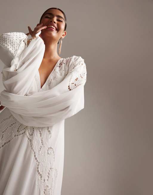 Long sleeve outlet wedding wrap