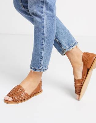 wide fit woven sandals