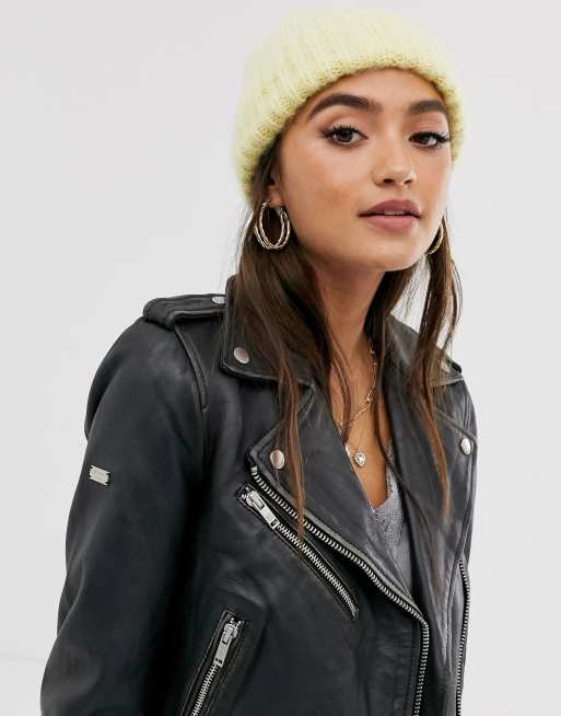 ASOS DESIGN fluffy brushed knitted beanie hat | ASOS