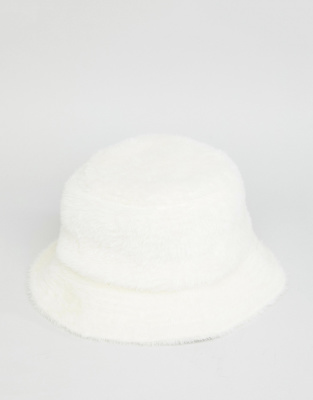asos fluffy bucket hat