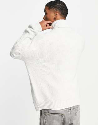 asos white fluffy jumper