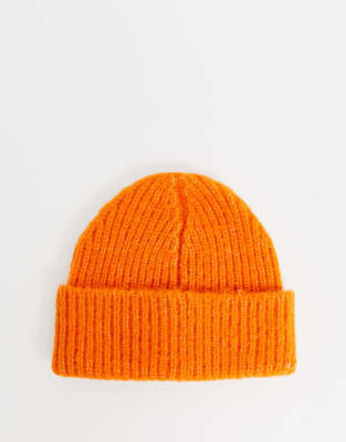 fisherman beanie orange