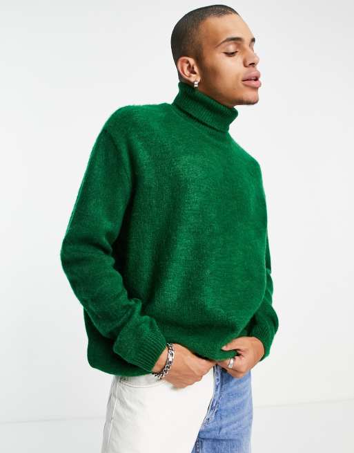 Fluffy 2025 green sweater