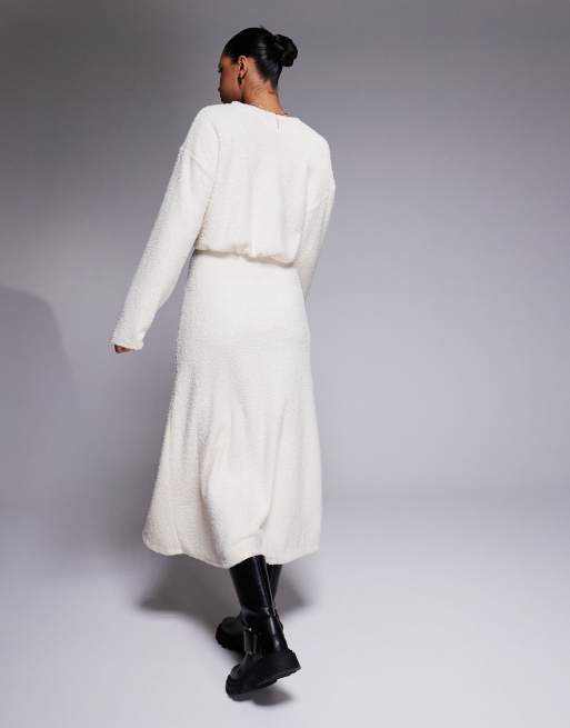 white christmas dresses Rebecca Taylor Women's Taryn Knit Maxi Dress - Cream main image 0