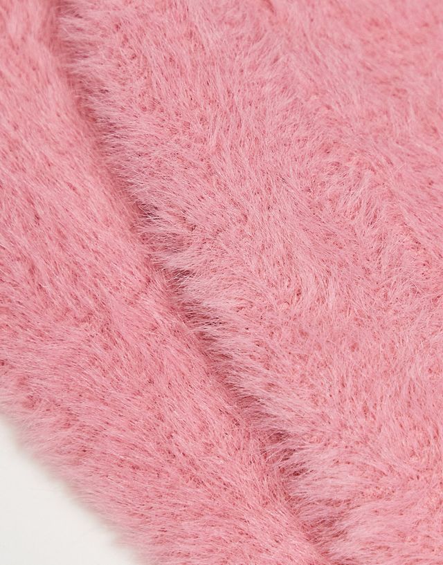 ASOS DESIGN fluffy lounge socks in pink CE6525