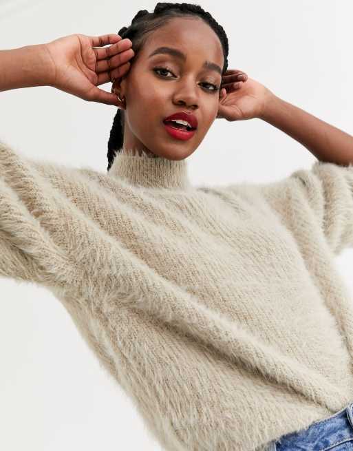 ASOS DESIGN fluffy oversized sweater ASOS