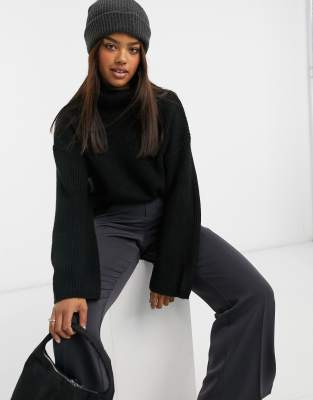 roll neck longline jumper