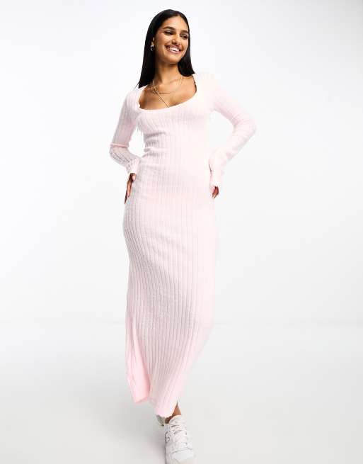 Light pink maxi dress plus outlet size