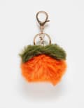 [ASOS DESIGN] ASOS DESIGN fluffy tangerine bag cham-Multi No Size MULTI