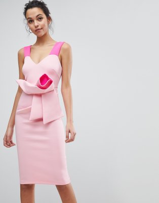 fluro pink dress
