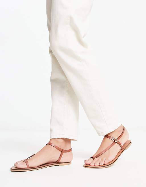 Asos tan flat sandals clearance