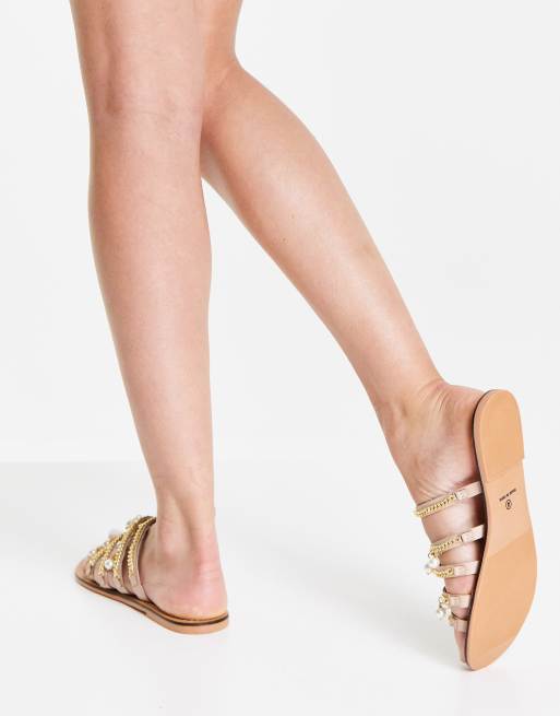 ASOS DESIGN - Flutter - Sandali infra-alluce beige, 3 di 4