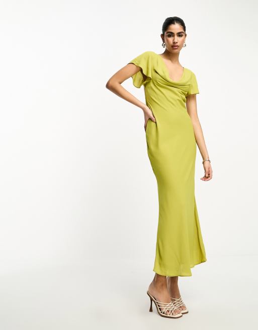 Olive and ivy cowl midi dress sale