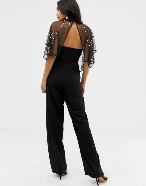 Asos design store flutter sleeve jumpsuit