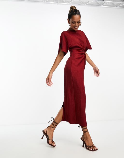 Asos midi shop dress with sleeves