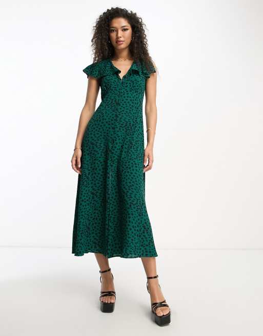 Asos green tea dress online