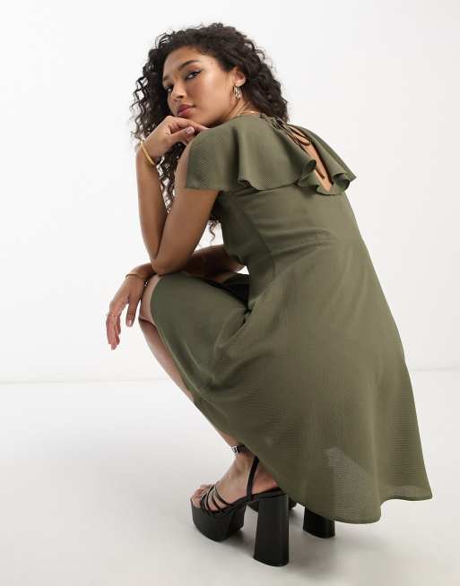 Khaki hot sale tea dress