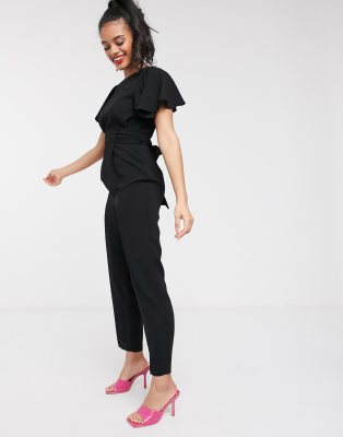 black peg leg jumpsuit