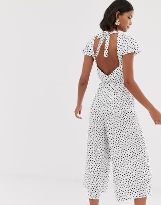 asos polka dot playsuit