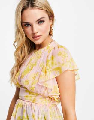 asos design flutter sleeve