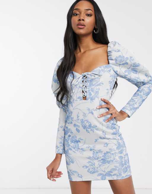 Asos floral bodycon store dress