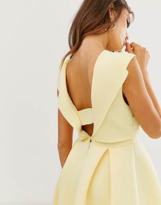 asos yellow prom dress