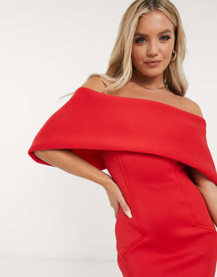 bardot midi dress asos