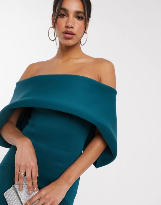 Asos design hotsell bardot fold wrap