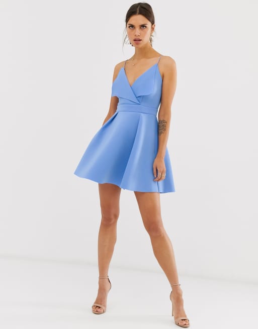 Asos blue scuba shop dress