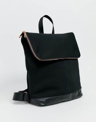 asos black backpack