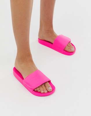 neon pink sliders